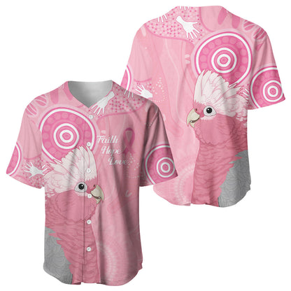 Australia Breast Cancer Support Baseball Jersey Galah Faith Hope Love Pink Month