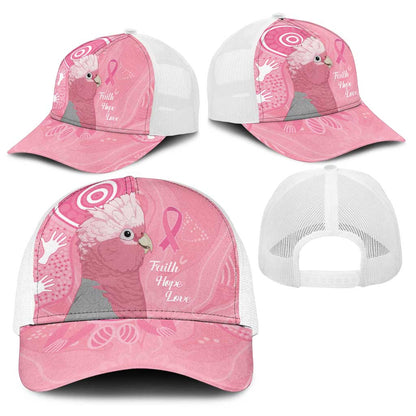Australia Breast Cancer Support Baseball Net Cap Galah Faith Hope Love Pink Month