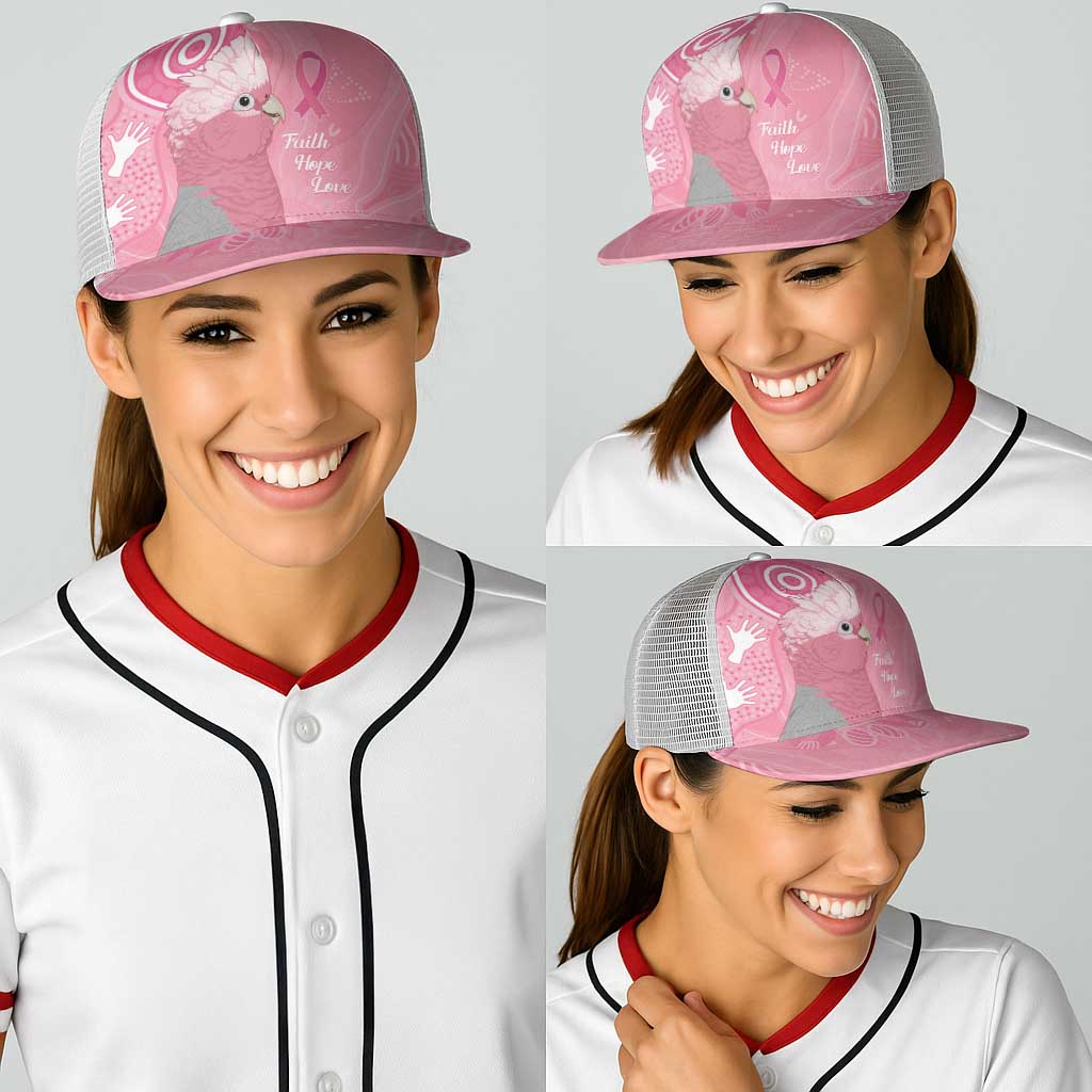 Australia Breast Cancer Support Baseball Net Cap Galah Faith Hope Love Pink Month