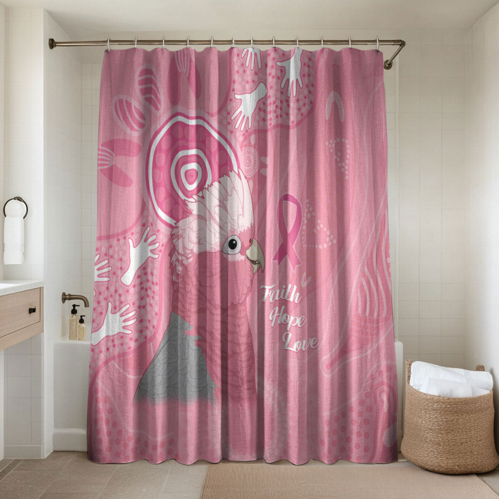 Australia Breast Cancer Support Bathroom Set Galah Faith Hope Love Pink Month