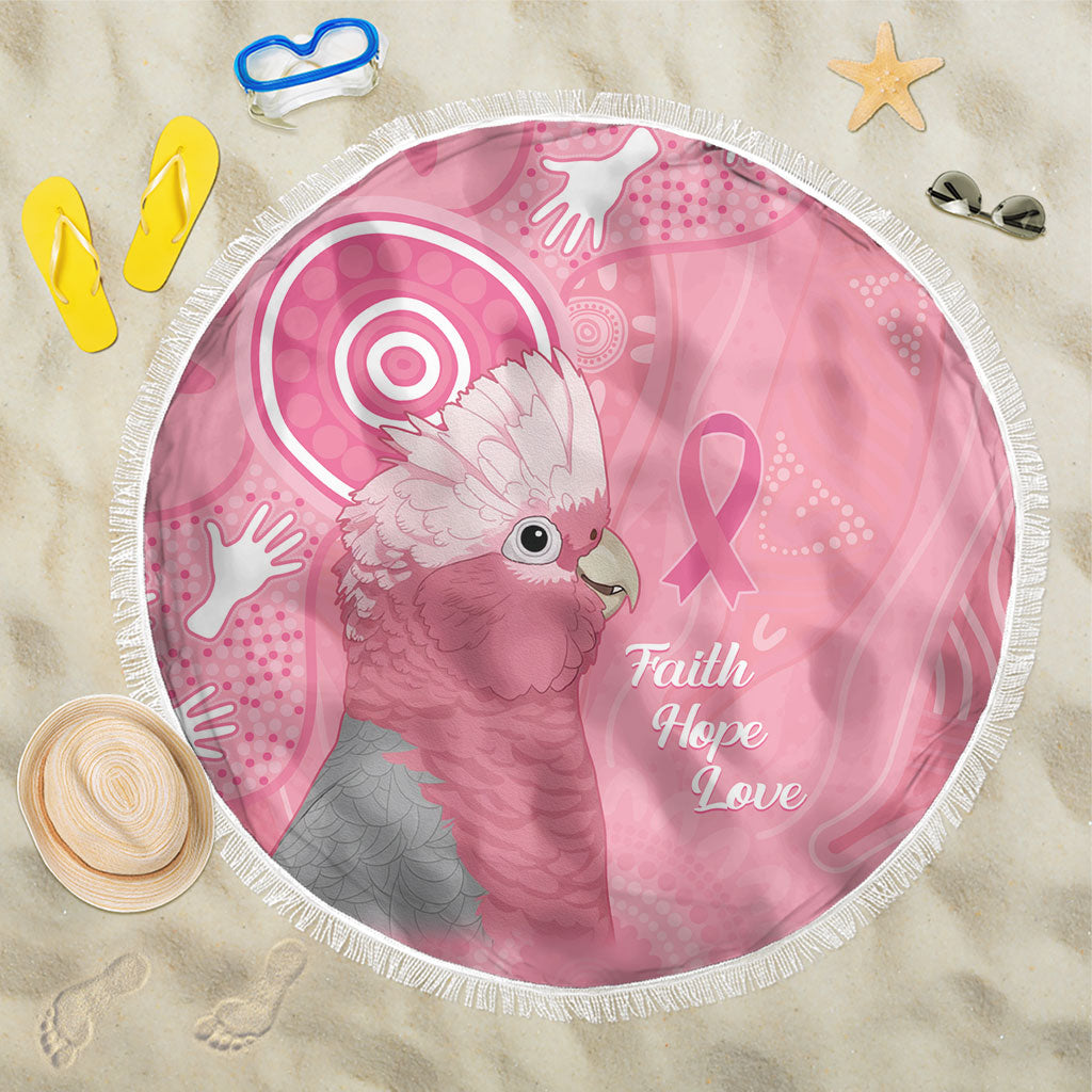 Australia Breast Cancer Support Beach Blanket Galah Faith Hope Love Pink Month
