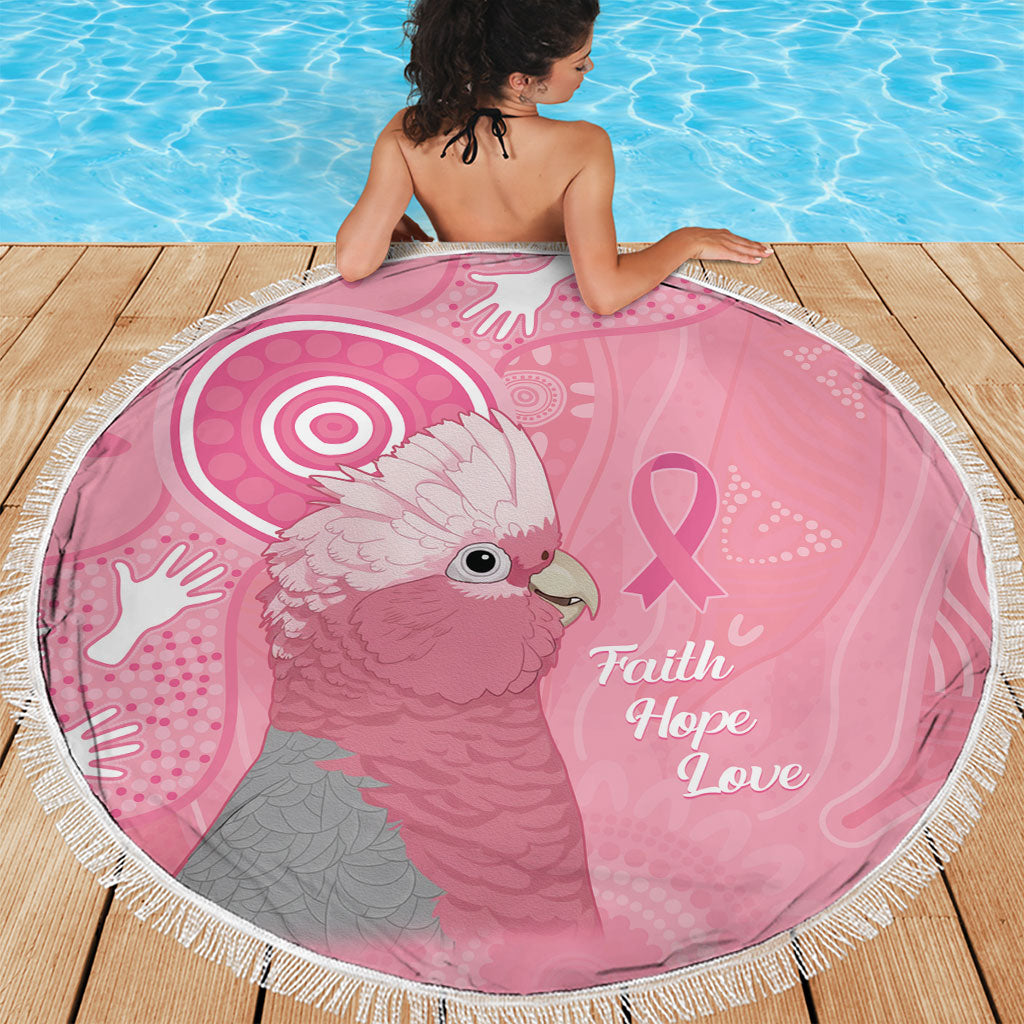 Australia Breast Cancer Support Beach Blanket Galah Faith Hope Love Pink Month