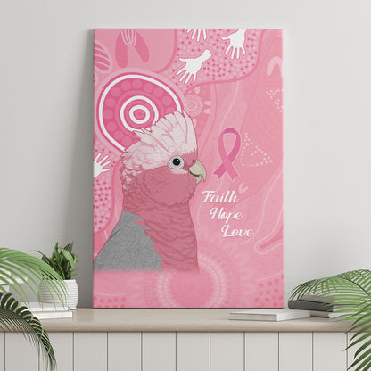 Australia Breast Cancer Support Canvas Wall Art Galah Faith Hope Love Pink Month