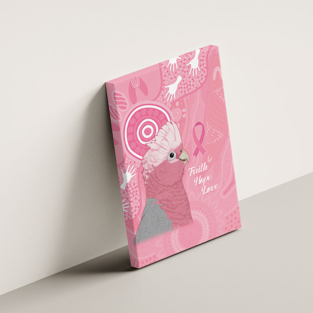 Australia Breast Cancer Support Canvas Wall Art Galah Faith Hope Love Pink Month