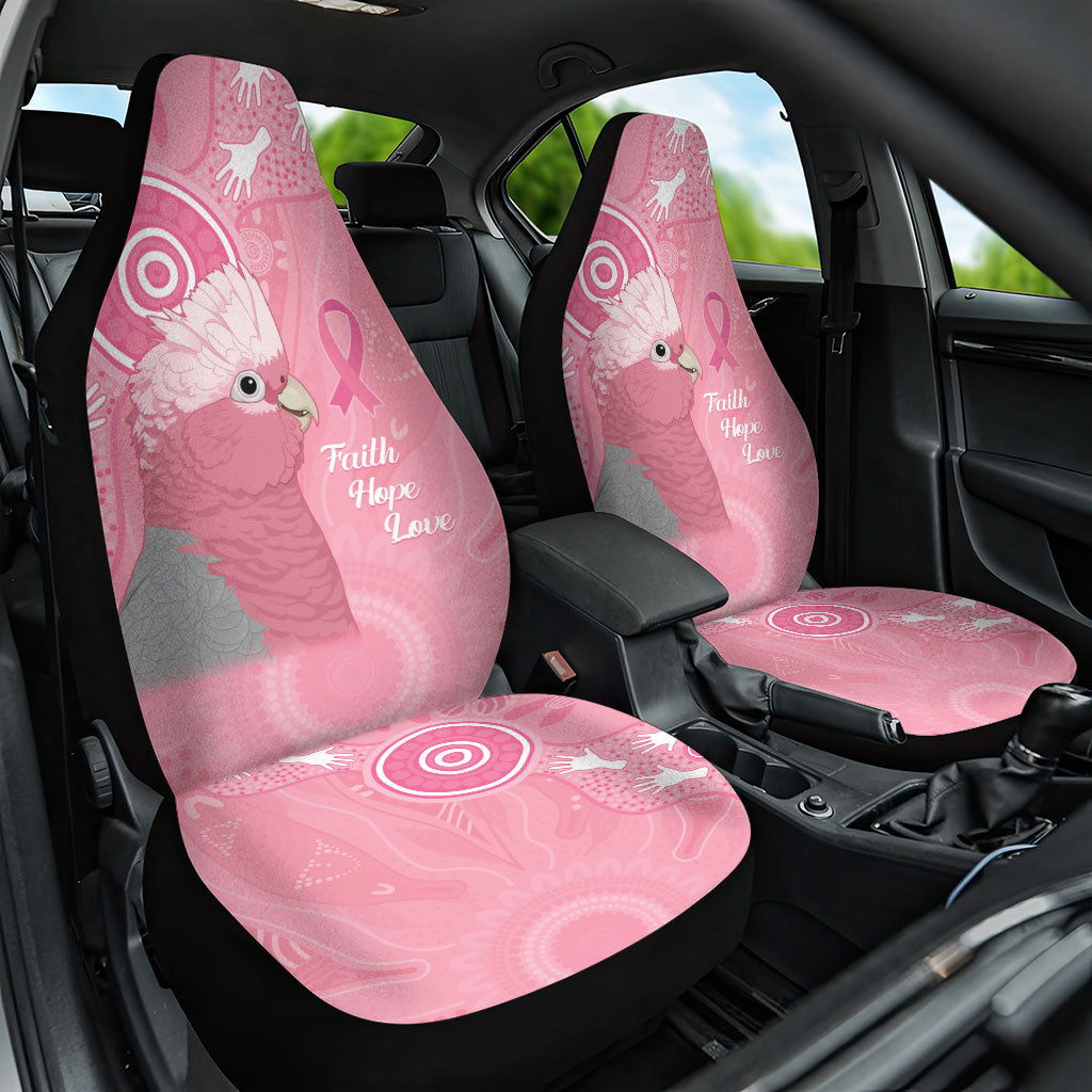 Australia Breast Cancer Support Car Seat Cover Galah Faith Hope Love Pink Month