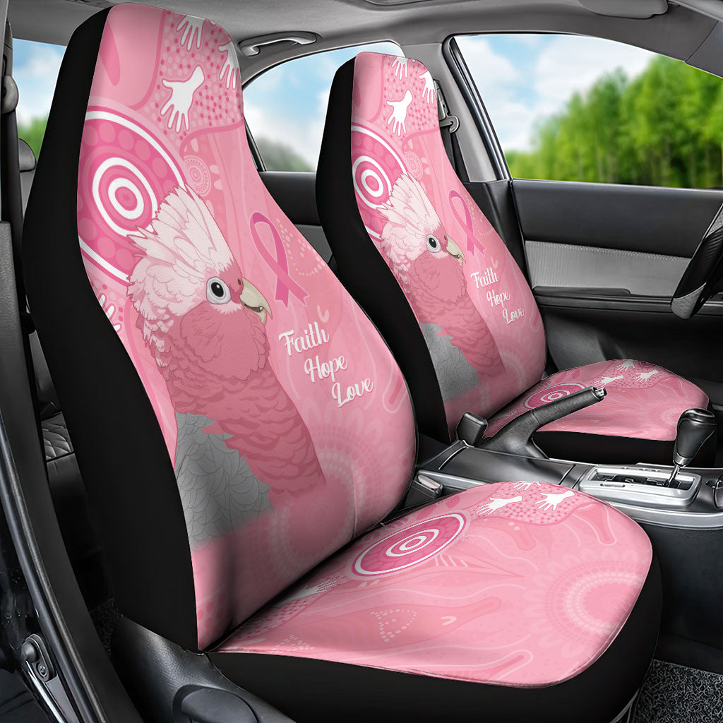 Australia Breast Cancer Support Car Seat Cover Galah Faith Hope Love Pink Month