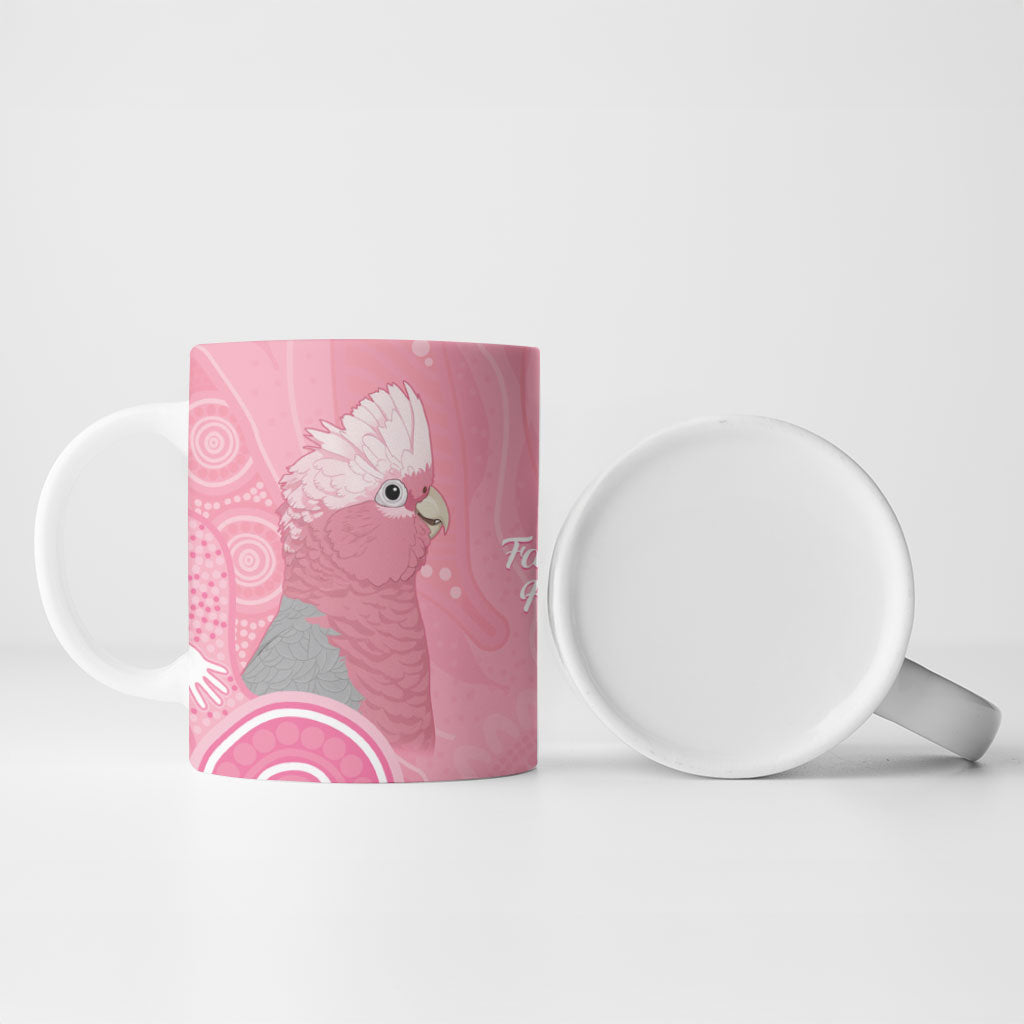 Australia Breast Cancer Support Ceramic Mug Galah Faith Hope Love Pink Month