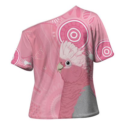 Australia Breast Cancer Support Cross Shoulder Shirt Galah Faith Hope Love Pink Month
