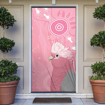 Australia Breast Cancer Support Door Cover Galah Faith Hope Love Pink Month