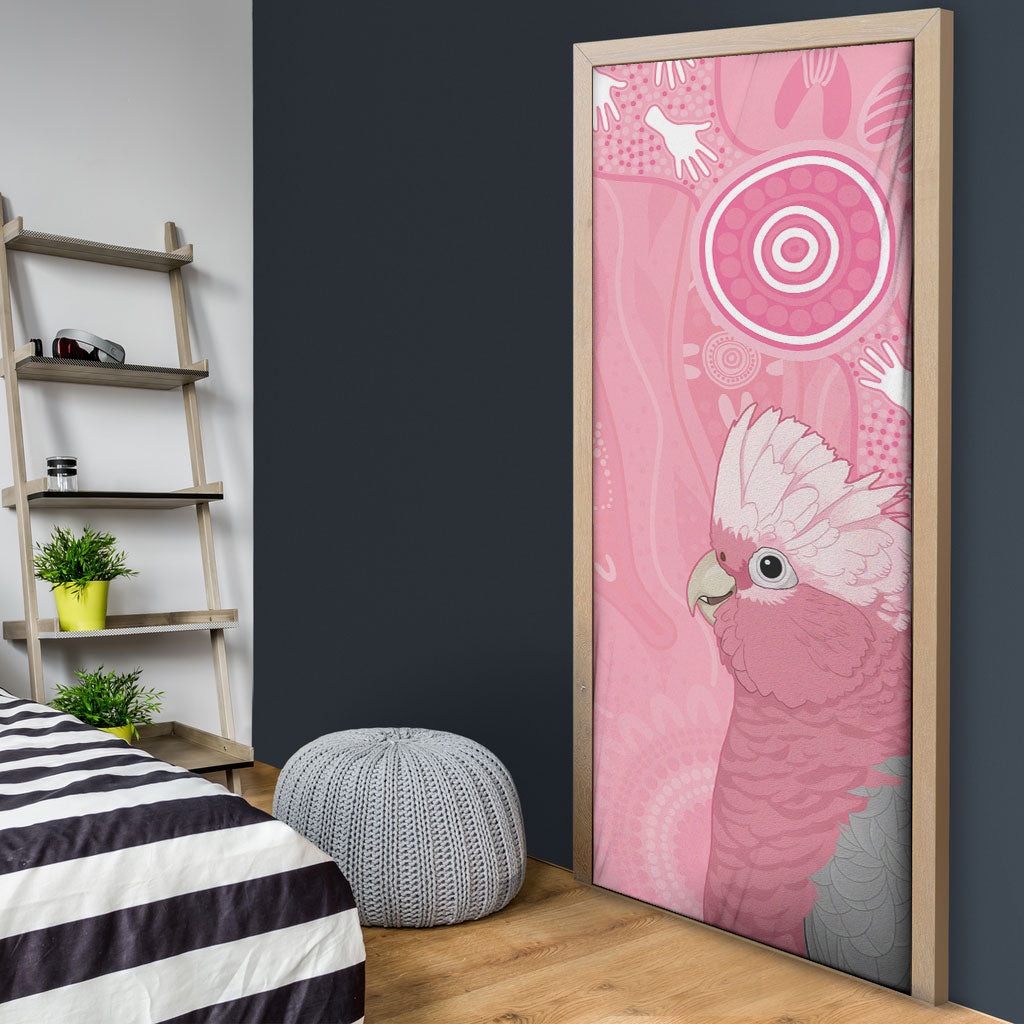 Australia Breast Cancer Support Door Cover Galah Faith Hope Love Pink Month