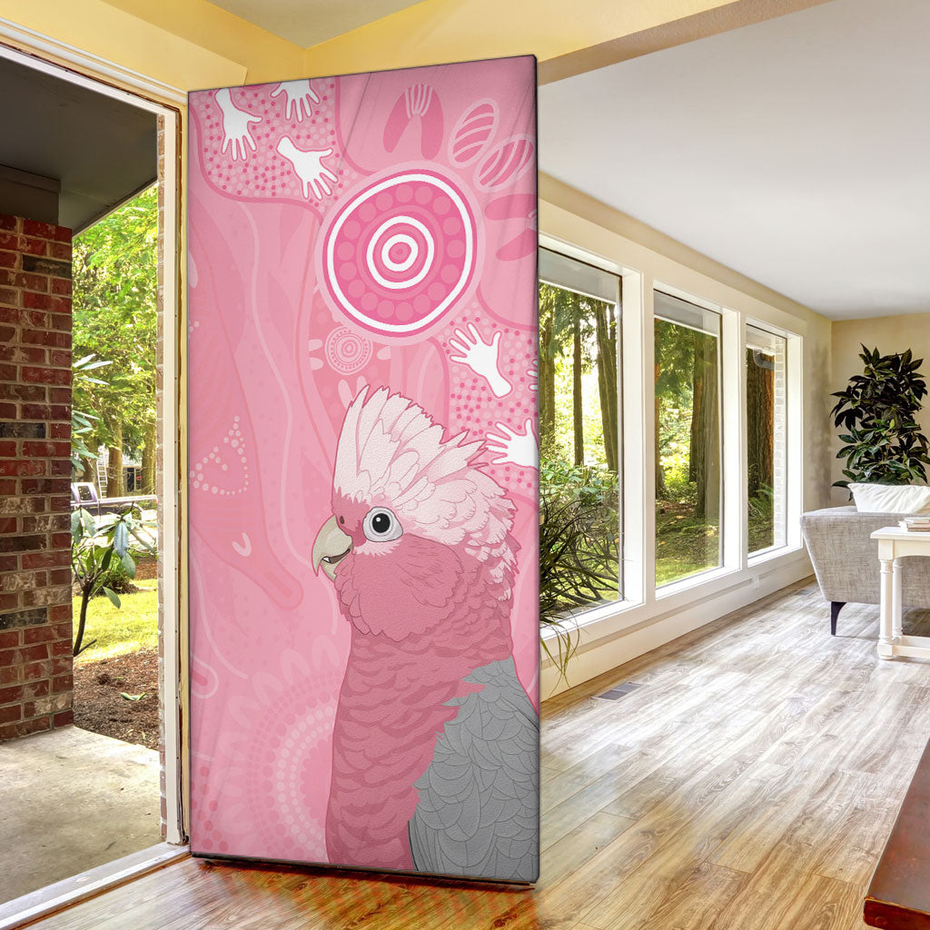 Australia Breast Cancer Support Door Cover Galah Faith Hope Love Pink Month