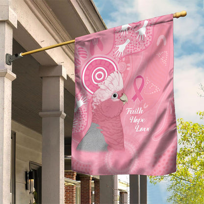 Australia Breast Cancer Support Garden Flag Galah Faith Hope Love Pink Month