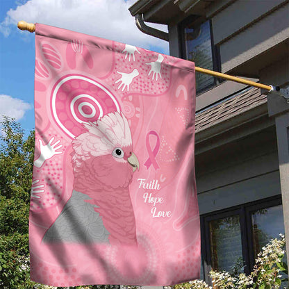 Australia Breast Cancer Support Garden Flag Galah Faith Hope Love Pink Month