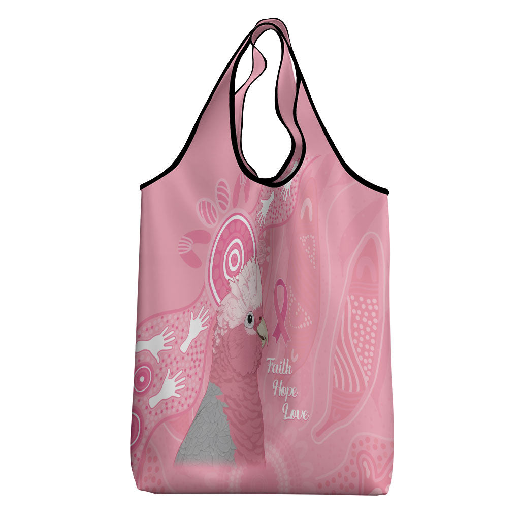 Australia Breast Cancer Support Grocery Bag Galah Faith Hope Love Pink Month