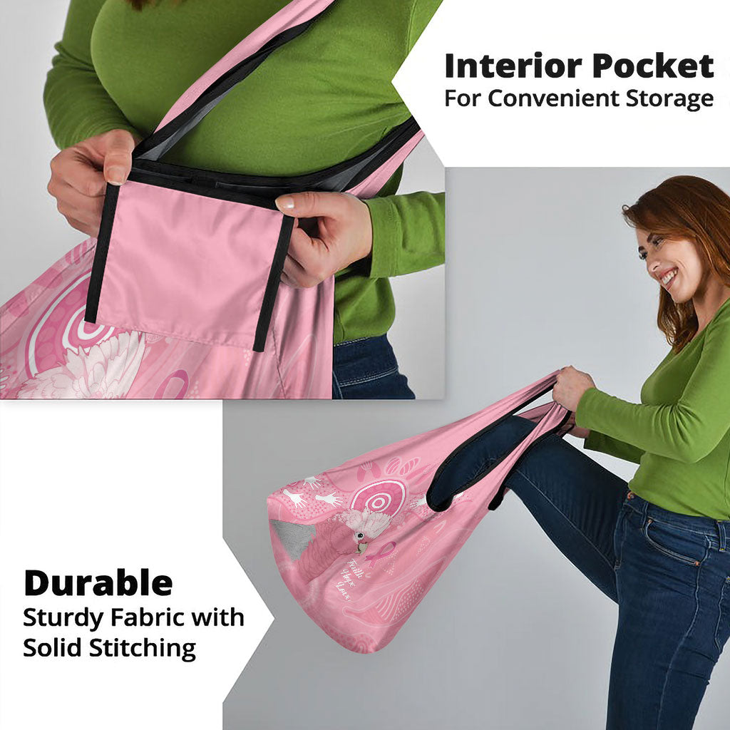 Australia Breast Cancer Support Grocery Bag Galah Faith Hope Love Pink Month