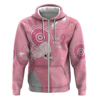 Australia Breast Cancer Support Hoodie Galah Faith Hope Love Pink Month