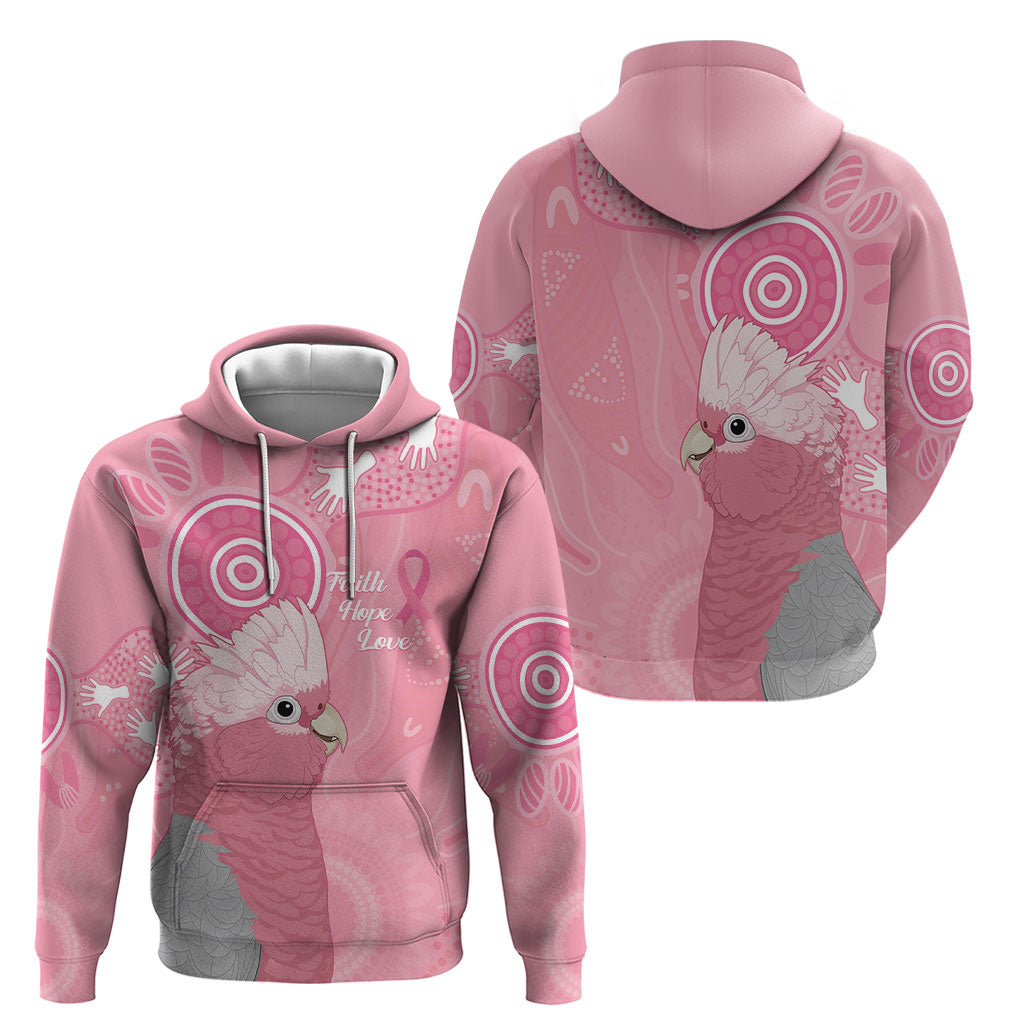 Australia Breast Cancer Support Hoodie Galah Faith Hope Love Pink Month