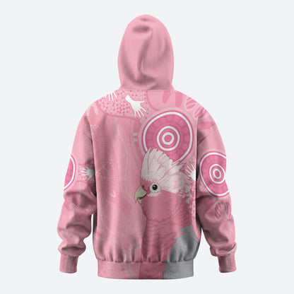 Australia Breast Cancer Support Hoodie Galah Faith Hope Love Pink Month