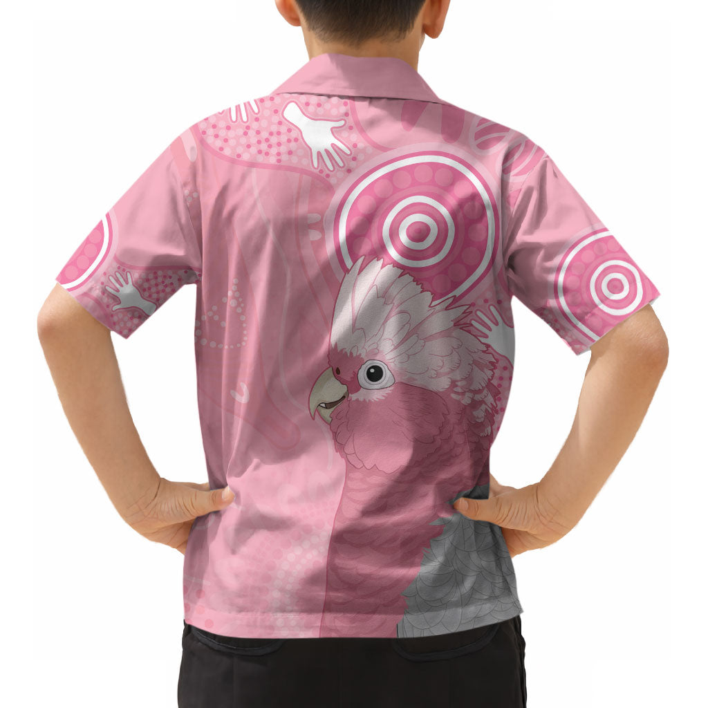 Australia Breast Cancer Support Kid Hawaiian Shirt Galah Faith Hope Love Pink Month