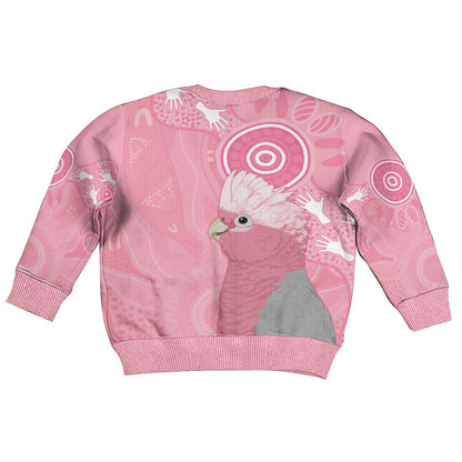 Australia Breast Cancer Support Kid Ugly Christmas Sweater Galah Faith Hope Love Pink Month
