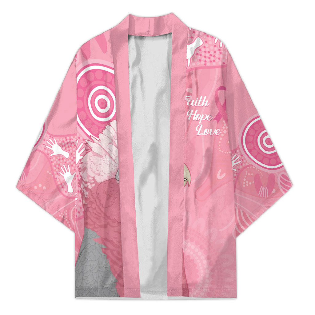 Australia Breast Cancer Support Kimono Galah Faith Hope Love Pink Month