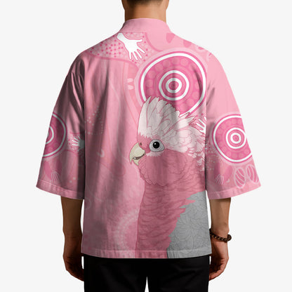 Australia Breast Cancer Support Kimono Galah Faith Hope Love Pink Month