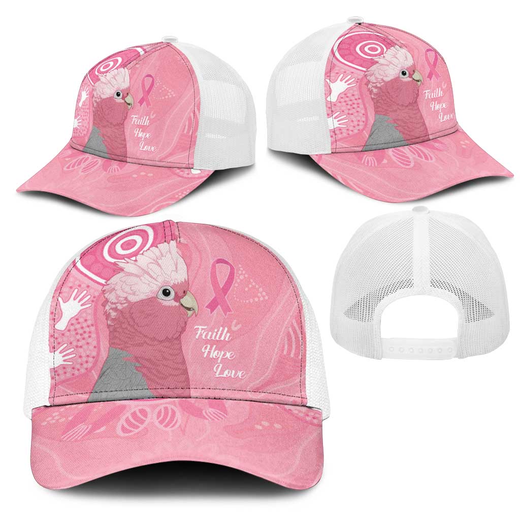 Australia Breast Cancer Support Mesh Trucker Cap Galah Faith Hope Love Pink Month