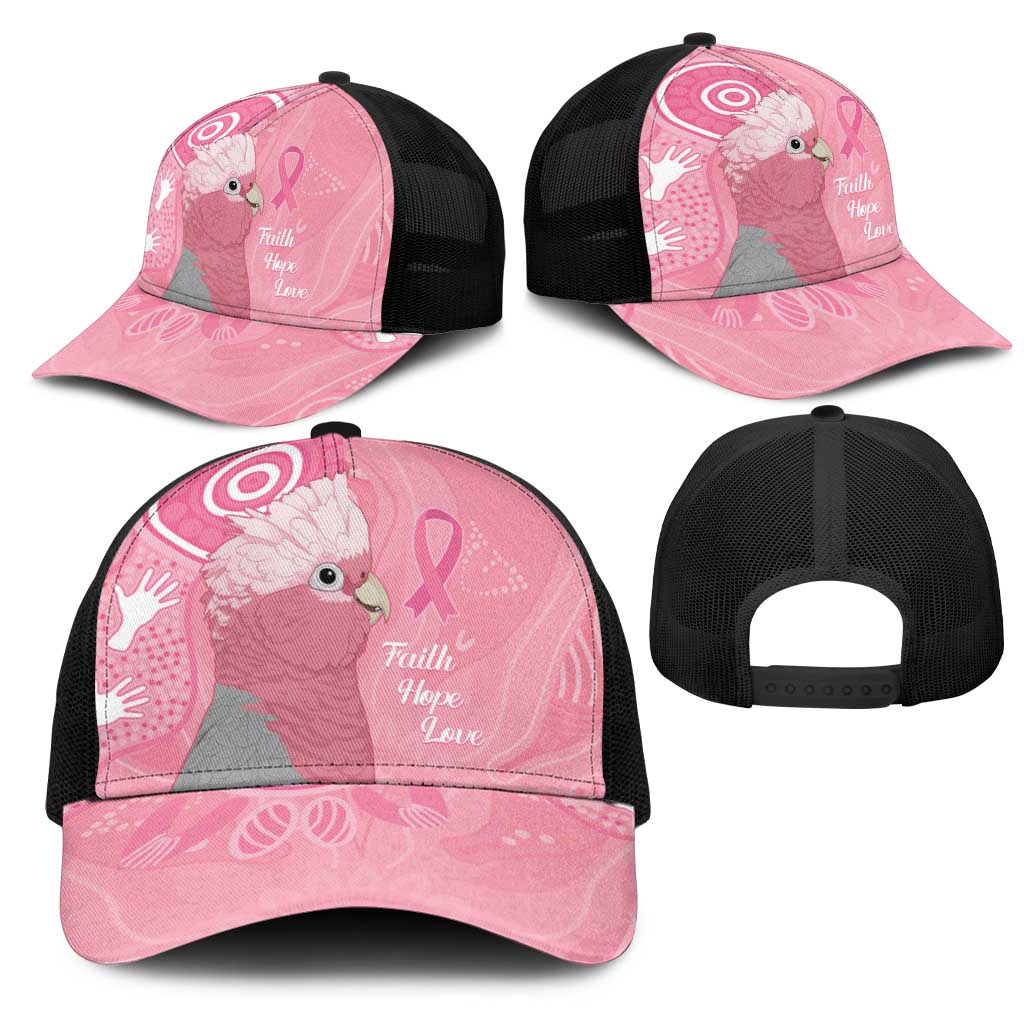 Australia Breast Cancer Support Mesh Trucker Cap Galah Faith Hope Love Pink Month