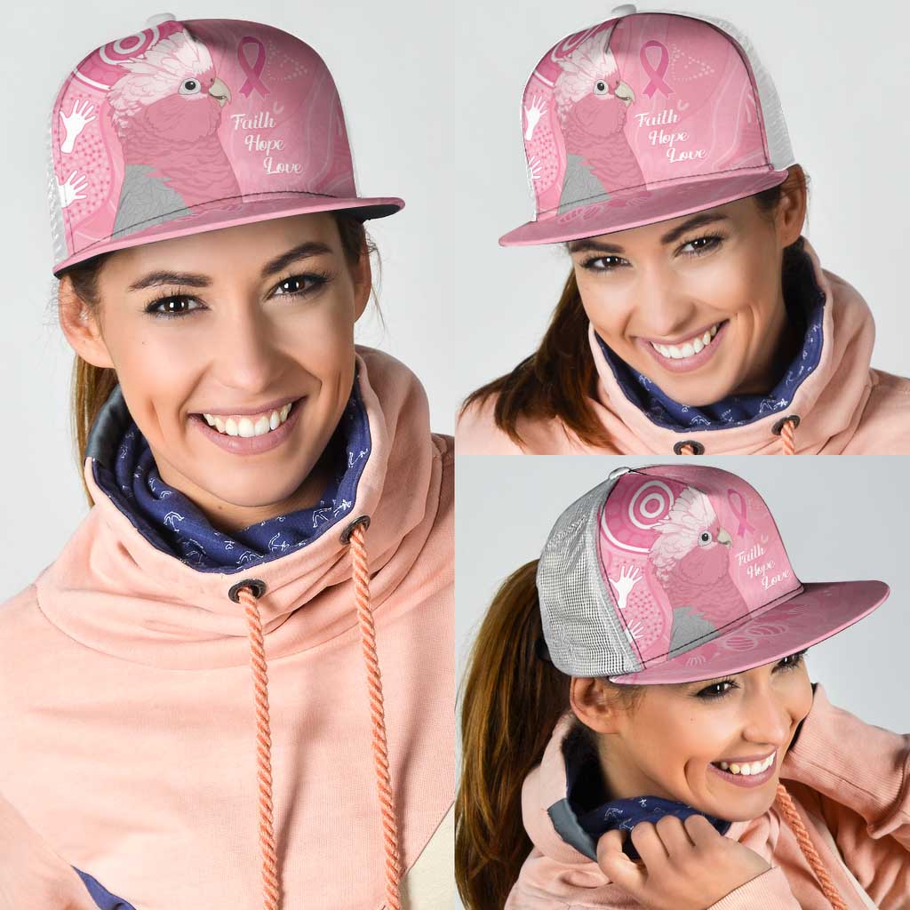Australia Breast Cancer Support Mesh Trucker Cap Galah Faith Hope Love Pink Month