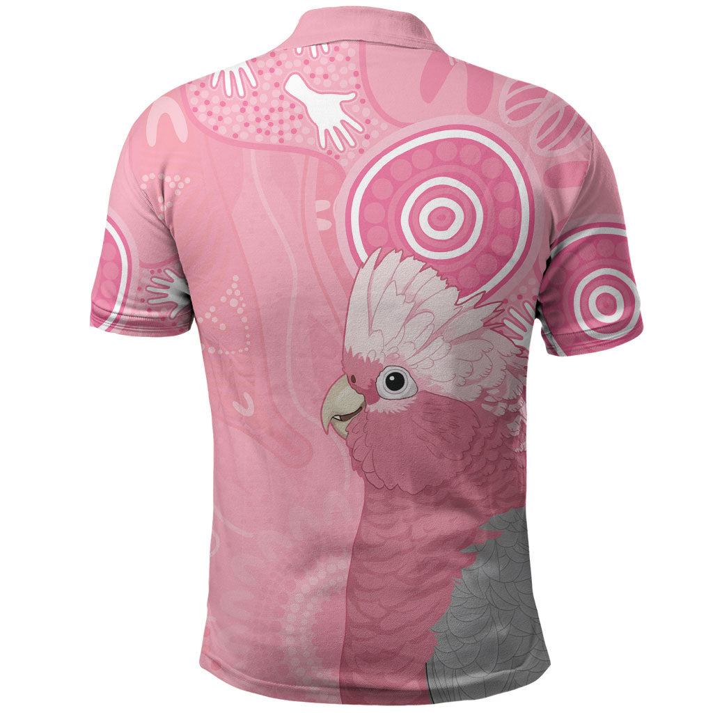Australia Breast Cancer Support Polo Shirt Galah Faith Hope Love Pink Month
