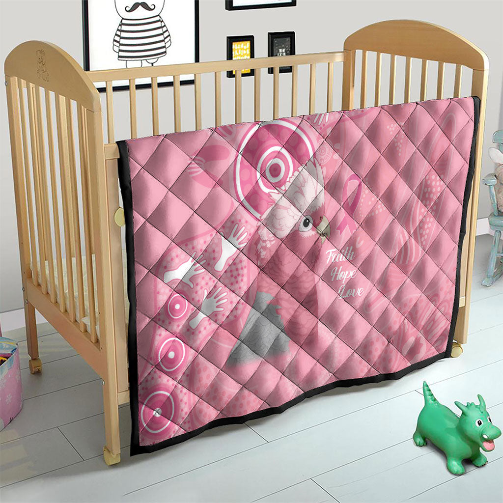 Australia Breast Cancer Support Quilt Galah Faith Hope Love Pink Month