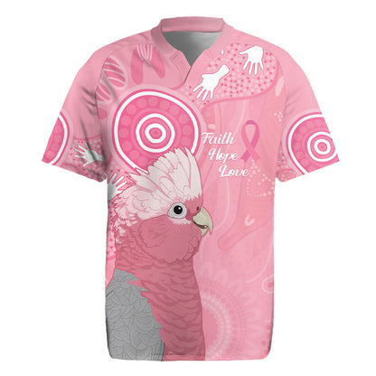 Australia Breast Cancer Support Rugby Jersey Galah Faith Hope Love Pink Month