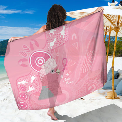 Australia Breast Cancer Support Sarong Galah Faith Hope Love Pink Month