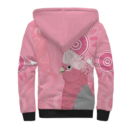 Australia Breast Cancer Support Sherpa Hoodie Galah Faith Hope Love Pink Month