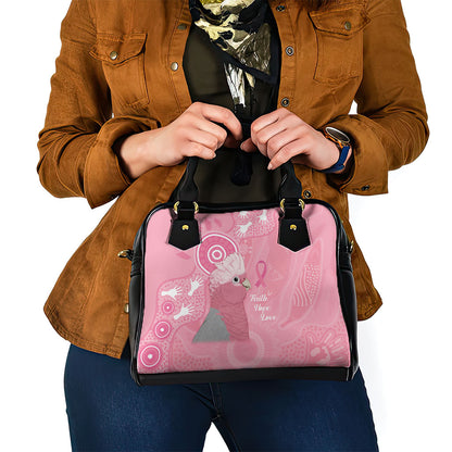 Australia Breast Cancer Support Shoulder Handbag Galah Faith Hope Love Pink Month