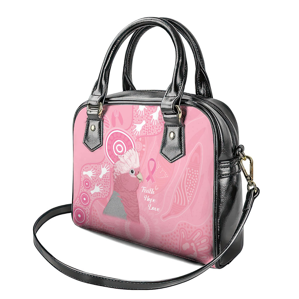 Australia Breast Cancer Support Shoulder Handbag Galah Faith Hope Love Pink Month