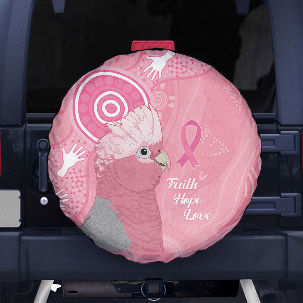 Australia Breast Cancer Support Spare Tire Cover Galah Faith Hope Love Pink Month