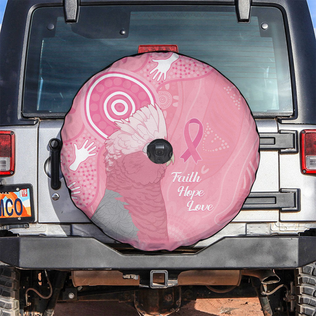 Australia Breast Cancer Support Spare Tire Cover Galah Faith Hope Love Pink Month