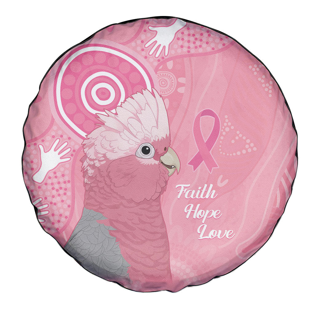 Australia Breast Cancer Support Spare Tire Cover Galah Faith Hope Love Pink Month