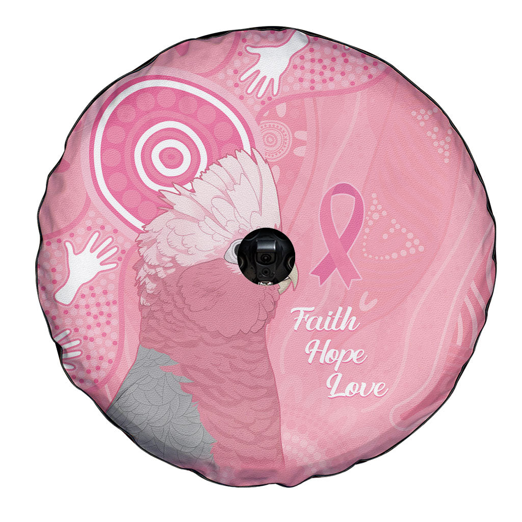 Australia Breast Cancer Support Spare Tire Cover Galah Faith Hope Love Pink Month
