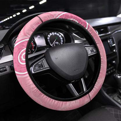 Australia Breast Cancer Support Steering Wheel Cover Galah Faith Hope Love Pink Month