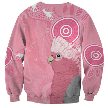 Australia Breast Cancer Support Sweatshirt Galah Faith Hope Love Pink Month