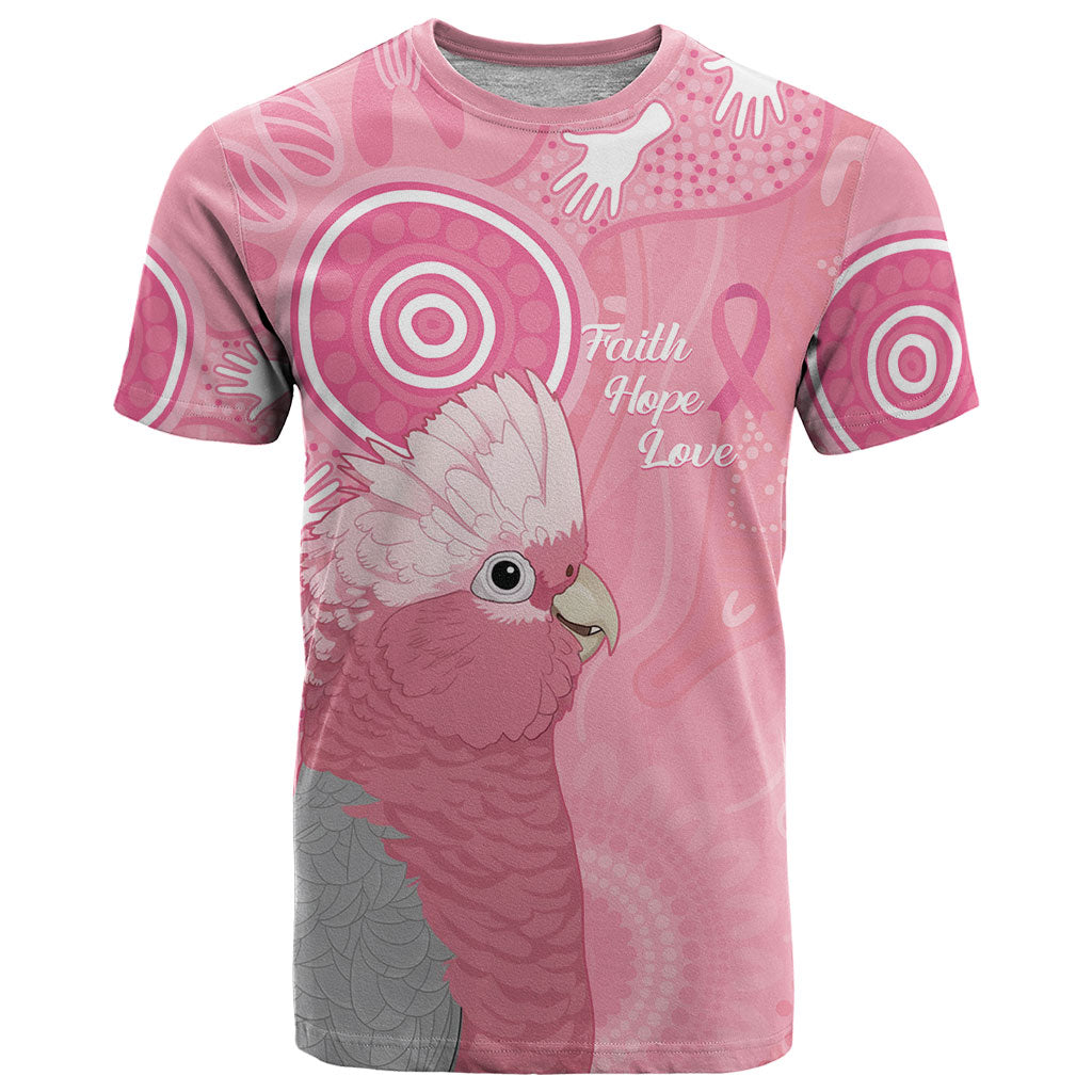 Australia Breast Cancer Support T Shirt Galah Faith Hope Love Pink Month