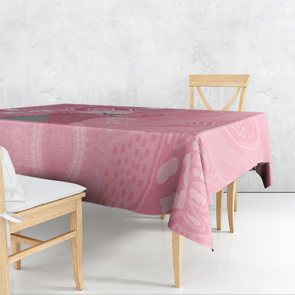 Australia Breast Cancer Support Tablecloth Galah Faith Hope Love Pink Month