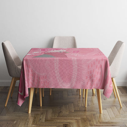 Australia Breast Cancer Support Tablecloth Galah Faith Hope Love Pink Month