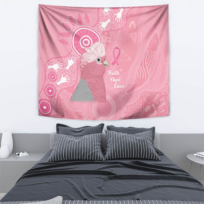 Australia Breast Cancer Support Tapestry Galah Faith Hope Love Pink Month