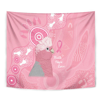 Australia Breast Cancer Support Tapestry Galah Faith Hope Love Pink Month