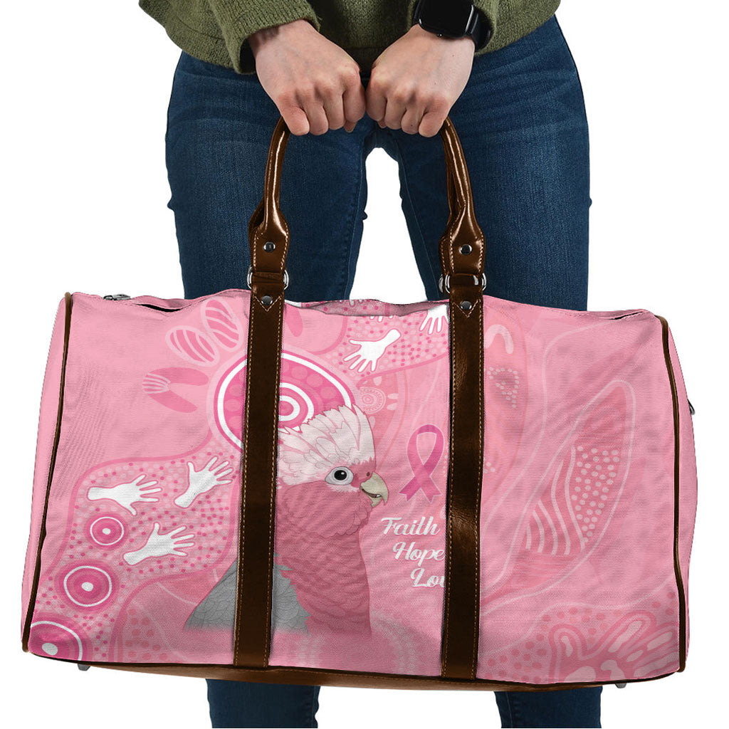 Australia Breast Cancer Support Travel Bag Galah Faith Hope Love Pink Month