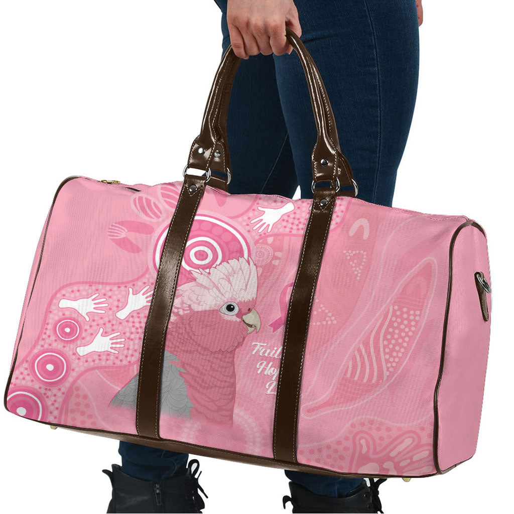 Australia Breast Cancer Support Travel Bag Galah Faith Hope Love Pink Month