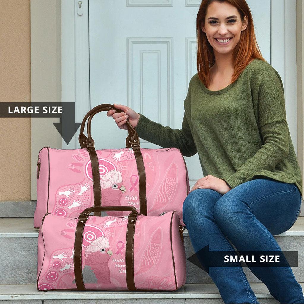 Australia Breast Cancer Support Travel Bag Galah Faith Hope Love Pink Month